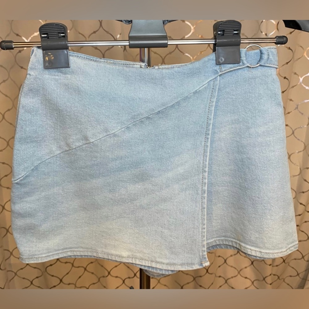 New NWT mini denim jean skirt skort size 1